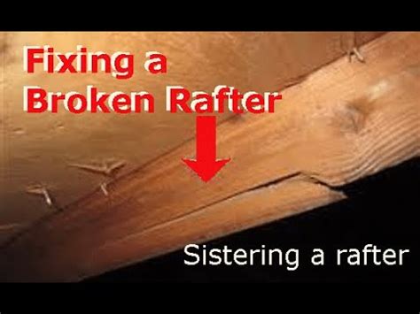 How to fix a broken Roof Rafter - YouTube