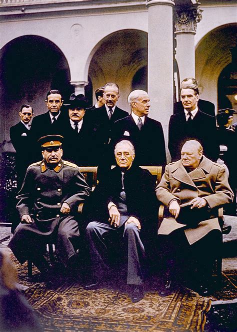 The Yalta Conference, Seated Joseph Photograph by Everett