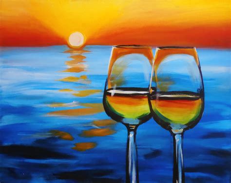 Wine Glass Canvas Painting - Painting Art - Painting Art