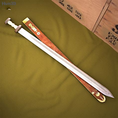 Spatha Roman sword 3D model - Weapon on Hum3D