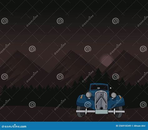 Front View Classic Car Logo Vector Design Illustration. Colorful ...