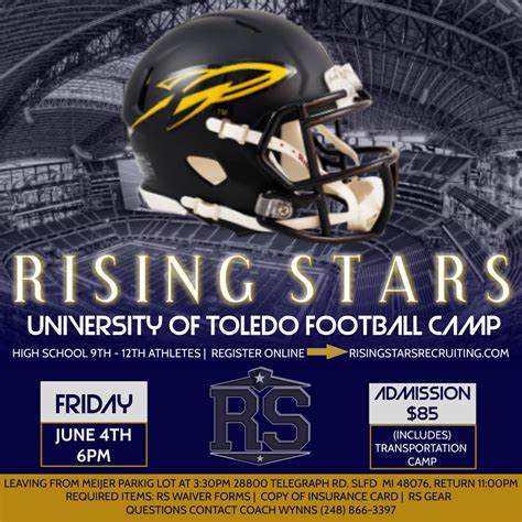 UNIVERSITY OF TOLEDO FOOTBALL CAMP - Rising Stars Recruiting