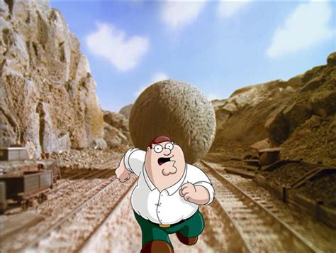 Peter Griffin running away from Boulder by Hiattgrey411 on DeviantArt