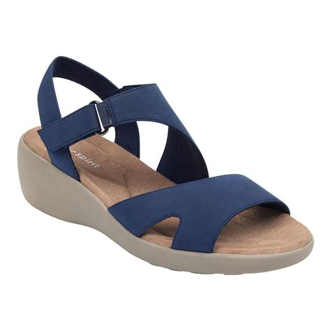 Easy Spirit Kiwi Wedge Sandals in Black - Lyst