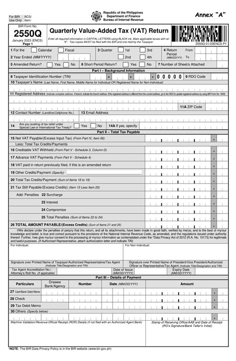 Need to Know: BIR Form 2550Q | New RMC 59-2023