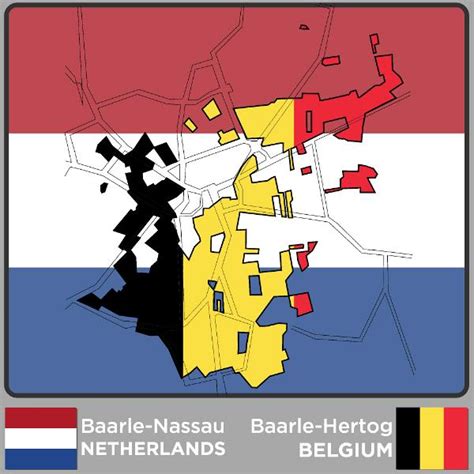 Border between Belgium and the Netherlands in the towns of Baarle-Hertog and Baarle-Nassau. : r ...