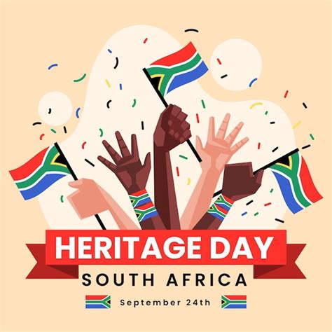 Free Vector | Flat heritage day south africa