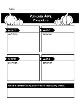 Pumpkin Jack Book Companion: ELA, Science, and Art Activities | TpT