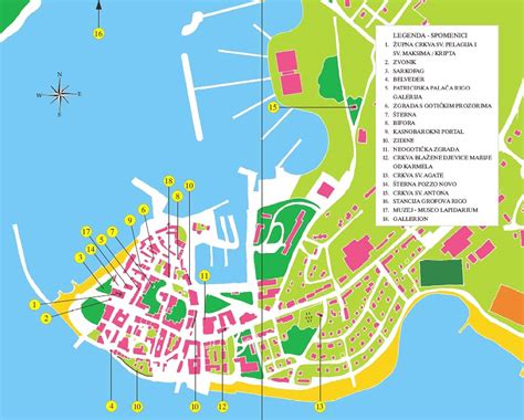 Novigrad Tourist Map - Novigrad Croatia • mappery