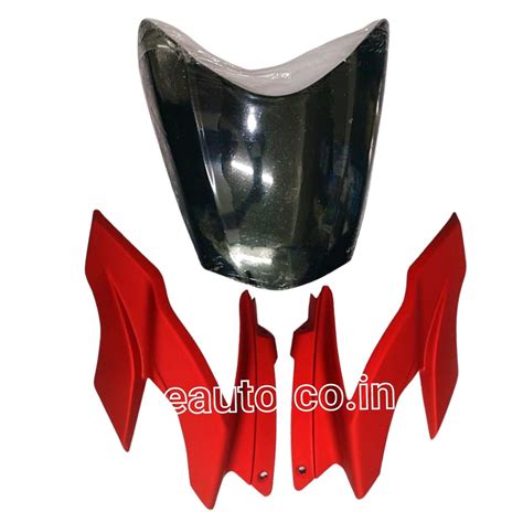 Visor for TVS Apache RTR 160 New Model | RTR 180 New Model | Matt Red