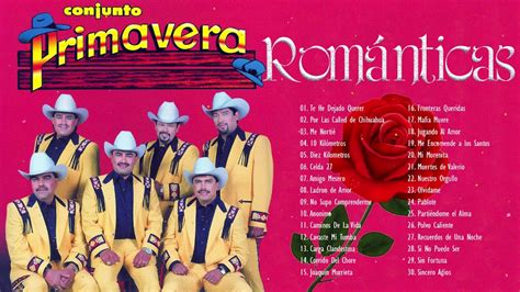 CONJUNTO PRIMAVERA SUS MÁS HERMOSAS CANCIONES CONJUNTO PRIMAVERA LAS 30 GRANDES ÉXITOS ...