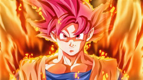 Super Saiyan God Wallpaper 4K, Goku, Dragon Ball Super, 5K