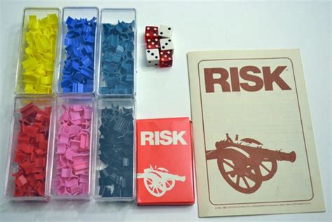 Risk Game Pieces for replacements or for crafting Vintage