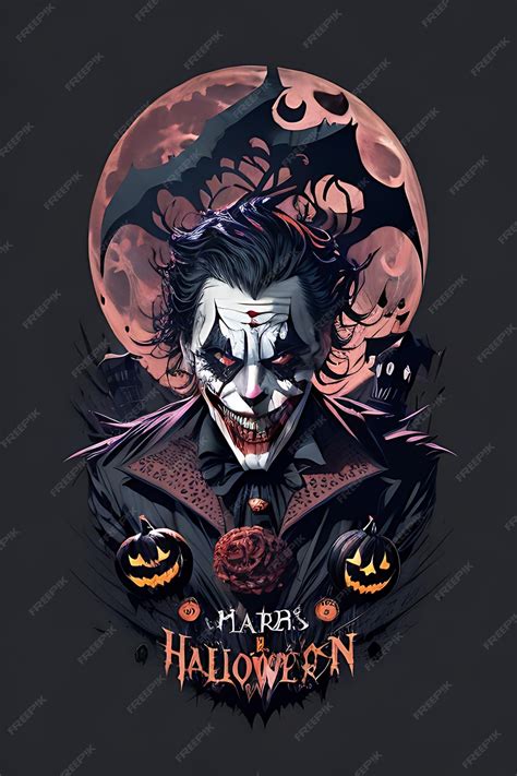 Premium AI Image | A scary joker Halloween character joker scary ...