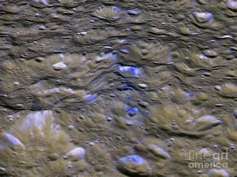 Surface Of Rhea Photograph by Nasa/jpl/space Science Institute ...