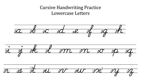 7 Best Images Of Printable Lowercase Cursive Letters Printable | Images and Photos finder