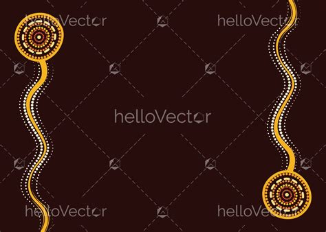 Printable Aboriginal Border - Illustration - Download Graphics & Vectors