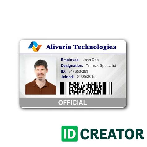 Employee id card design template free download - equipmentdsa