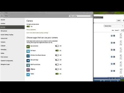 Windows 10 - Camera Privacy Settings - YouTube