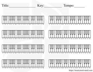 Blank Piano chart