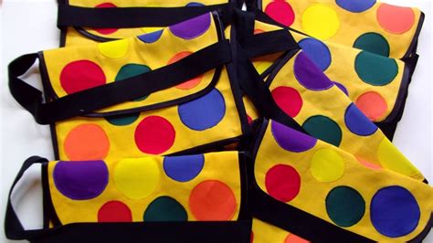 Mr tumble yellow spotty bag childs playschool appliqued cotton | Etsy