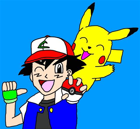 Ash Ketchum and Pikachu by MajorStarlight on DeviantArt