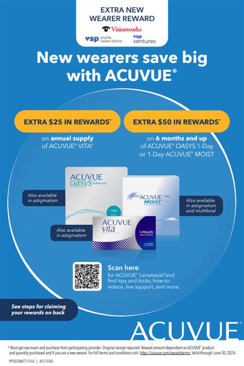 ACUVUE VITA Rebate Form 2024 - ContactLenseRebates.com