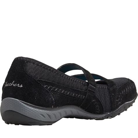 Buy SKECHERS Womens Breathe Easy Lovestory Mary Jane Shoes Black/Charcoal