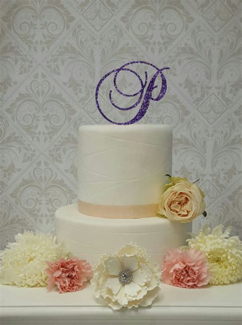 MATCH To Your COLOR THEME Custom Purple Glitter Acrylic Cake Topper ...