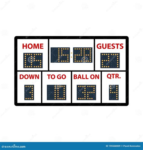 Blank Football Scoreboard Stock Illustrations – 373 Blank Football Scoreboard Stock ...