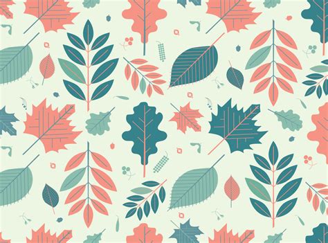 Leaf Pattern by EDT.Graphics on Dribbble