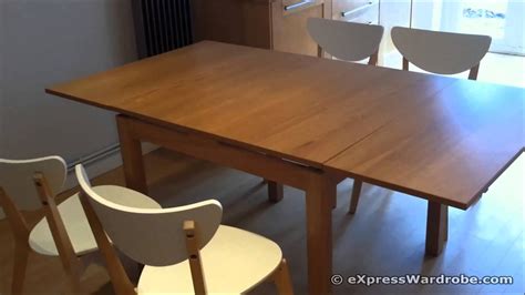 IKEA BJURSTA Extendable Dining Table Design - YouTube