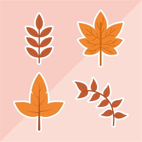 Autumn leaf set vector design 2094202 Vector Art at Vecteezy