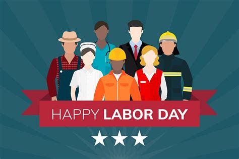 Happy labor day poster | Free stock vector - 845791