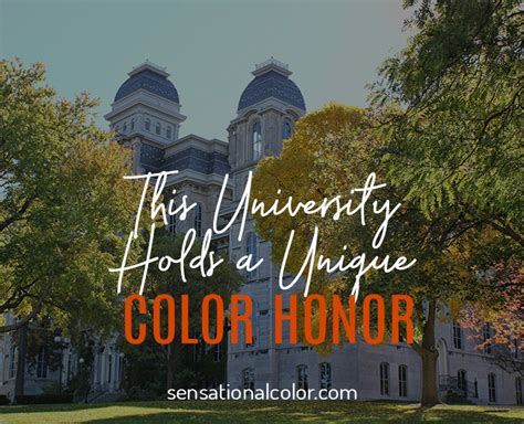 Syracuse University Orange Holds This Honor - Sensational Color