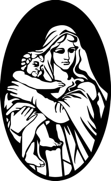 Mary Bethlehem Child Jesus Nativity Scene - Mary And Jesus Vector ...