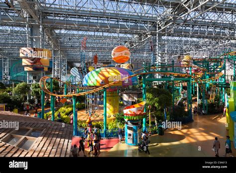 Nickelodeon Universe Amusement Park in Mall of America features an Stock Photo, Royalty Free ...