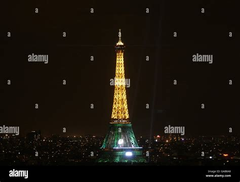 Paris skyline at night Stock Photo - Alamy