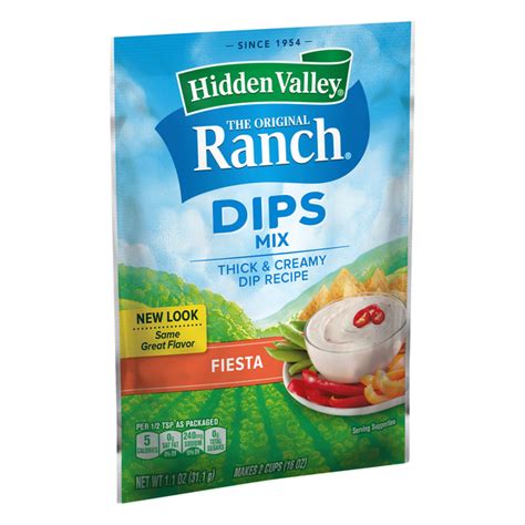 Hidden Valley Dips Mix, Fiesta Ranch | Hy-Vee Aisles Online Grocery ...