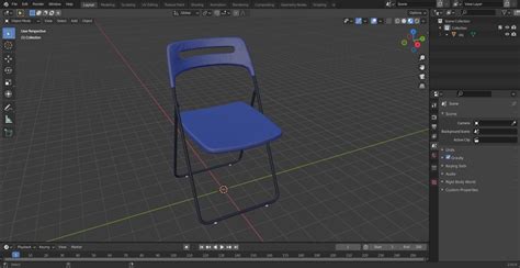 Plastic Folding Chair Blue 3D Model $29 - .3ds .blend .c4d .fbx .max .ma .lxo .obj - Free3D