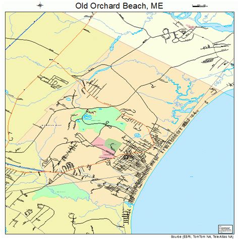 Old Orchard Beach Maine Street Map 2355120