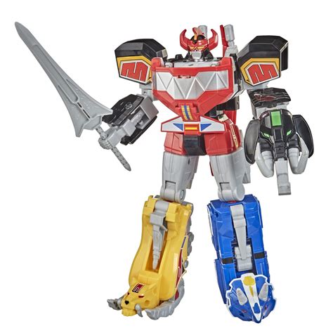 Buy Power Rangers Mighty Morphin Megazord Megapack Includes 5 MMPR Dinozord Action Figure Toys ...