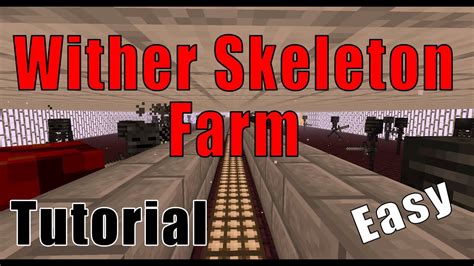 Minecraft WITHER SKELETON Farm (how to get wither skeleton heads + XP) | No wither rose - YouTube