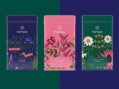 Case Study: Herteas. Packaging Design for Herbal Tea Brand