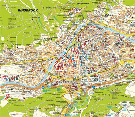 Innsbruck Map - Austria