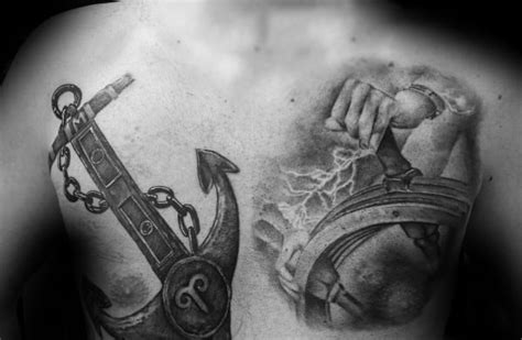 40 Anchor Chest Tattoo Designs For Men - Nautical Ideas