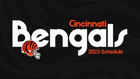 Cincinnati Bengals 2023/24 Schedule Wallpapers | Behance