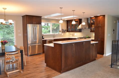 Bothell Split Level Home Kitchen Remodel - Transitional - Kitchen ...