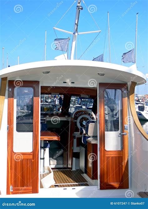 Motor Boat Wheelhouse Royalty Free Stock Photography - Image: 6107247