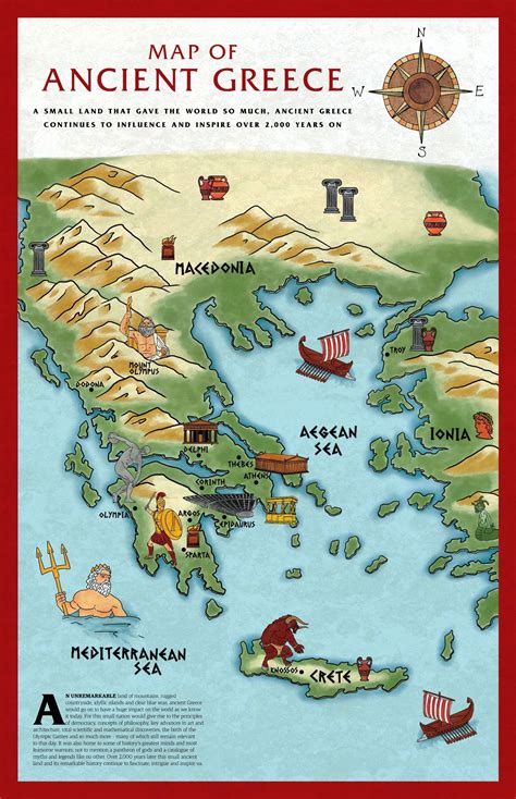 Map of Ancient Greece and Its Major Cities